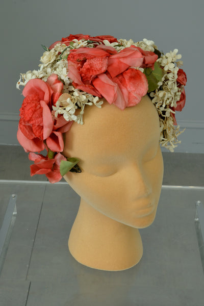1950s-Pink-White-Flowers-  display picture 1
