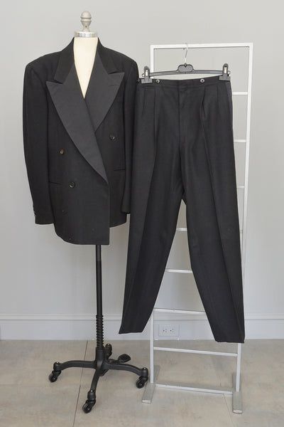 Weber and Heilbroner Three Piece Tuxedo Suit with Vest