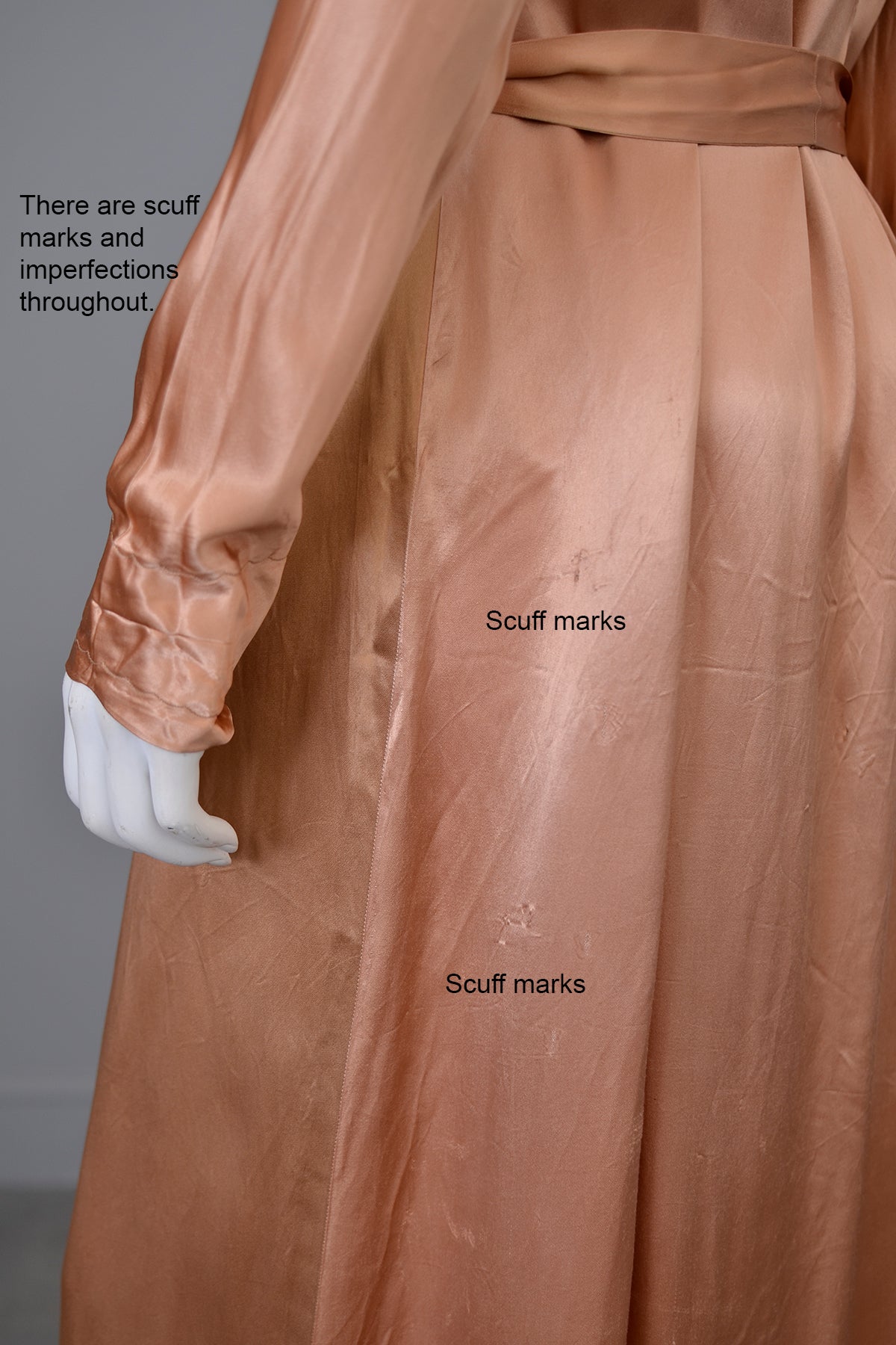 1940s Copper Satin Lounging Robe | VintageVirtuosa