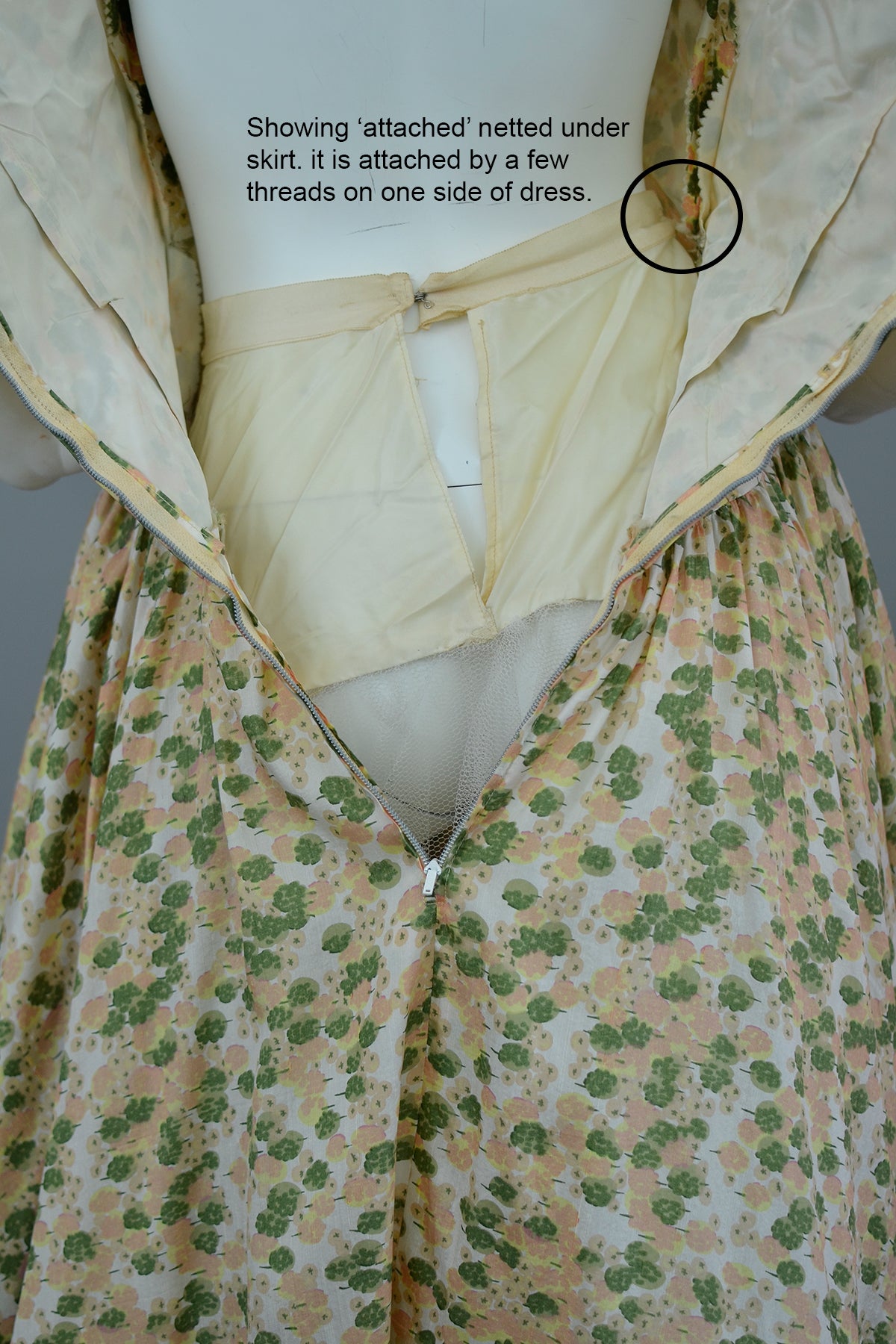 1950s Retro Print Drop Waist Party Dress