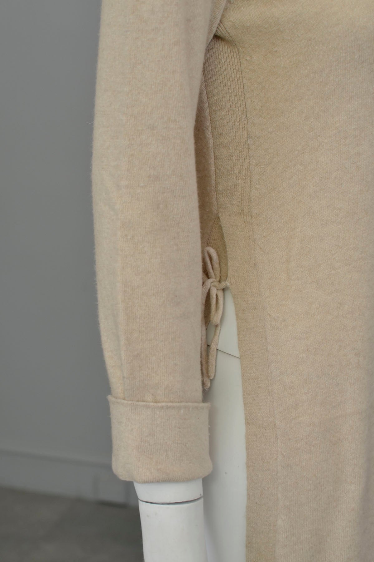 Vintage Knit Tunic with High Side Slits
