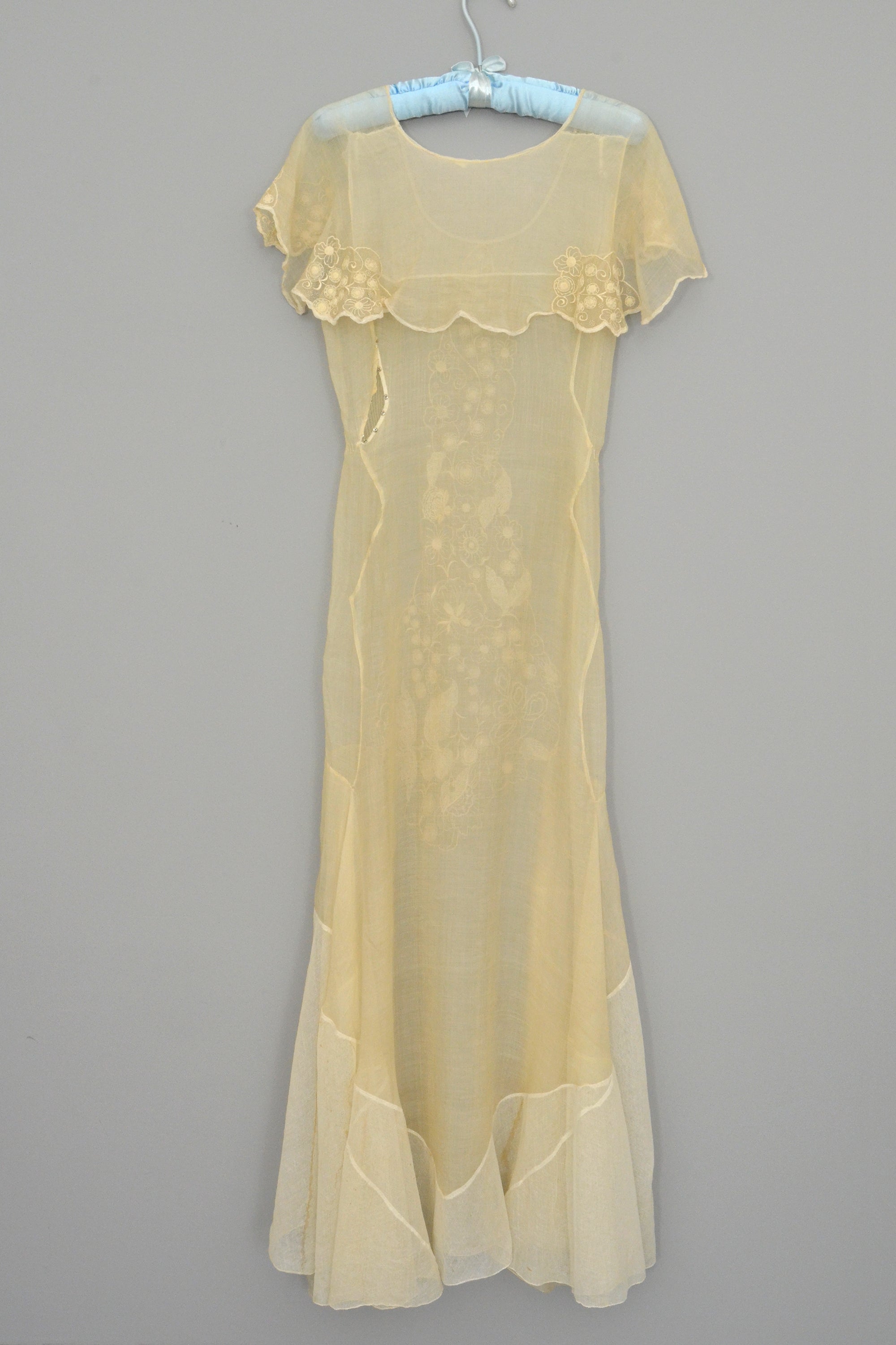 sheer 1920s dress BABEYOND Art Deco Retro Scoop Neck Side Slit Sequin Long Evening Dress Size L