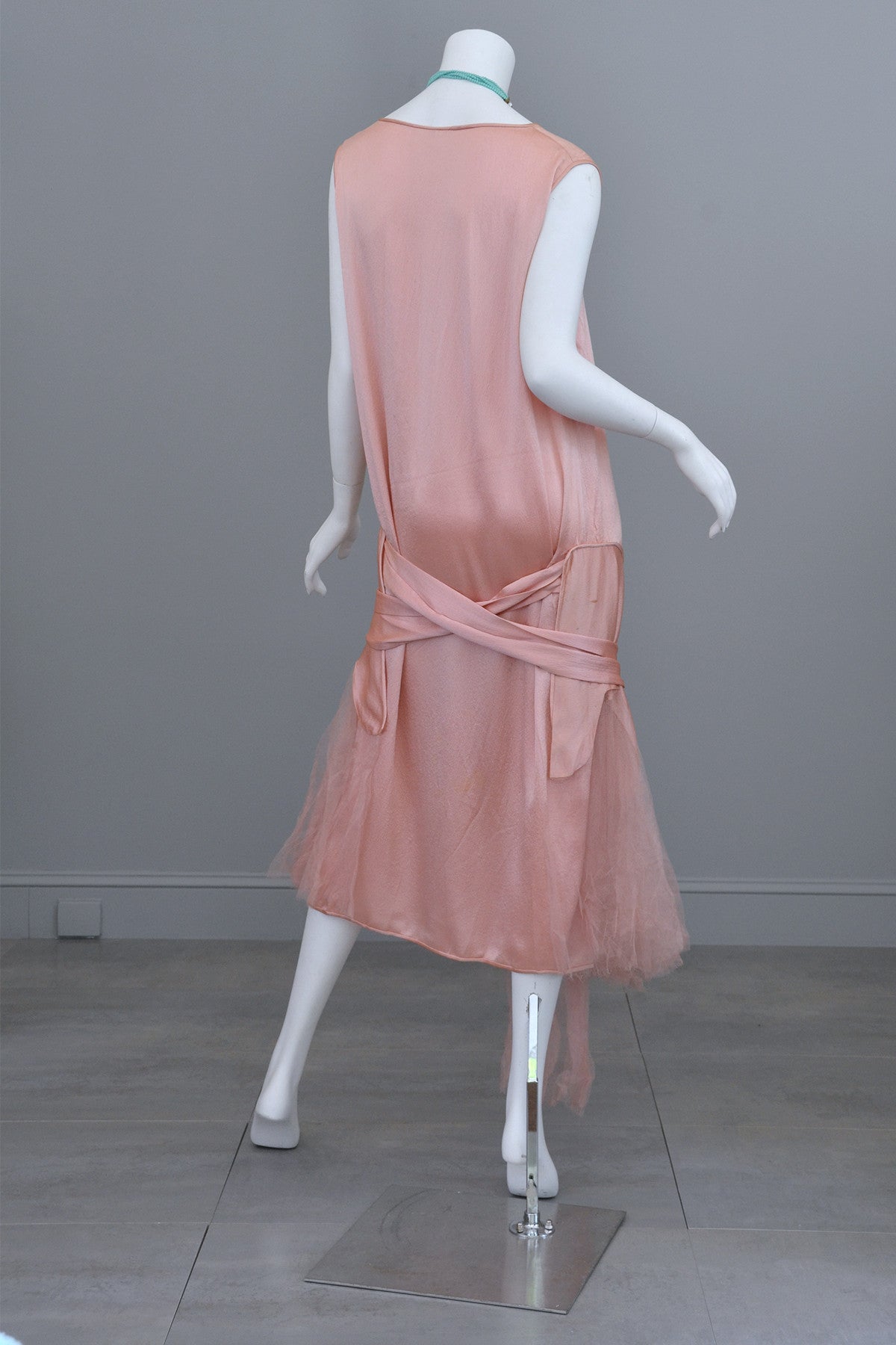 1920s Deco Pink Satin and Tulle Ballerina Flapper Dress | VintageVirtuosa 1920s Deco Pink Satin and Tulle Ballerina Flapper Dress | VintageVirtuosa