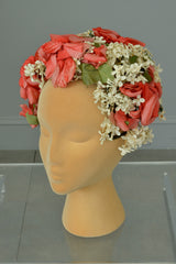 1950s-Pink-White-Flowers-  display picture 3