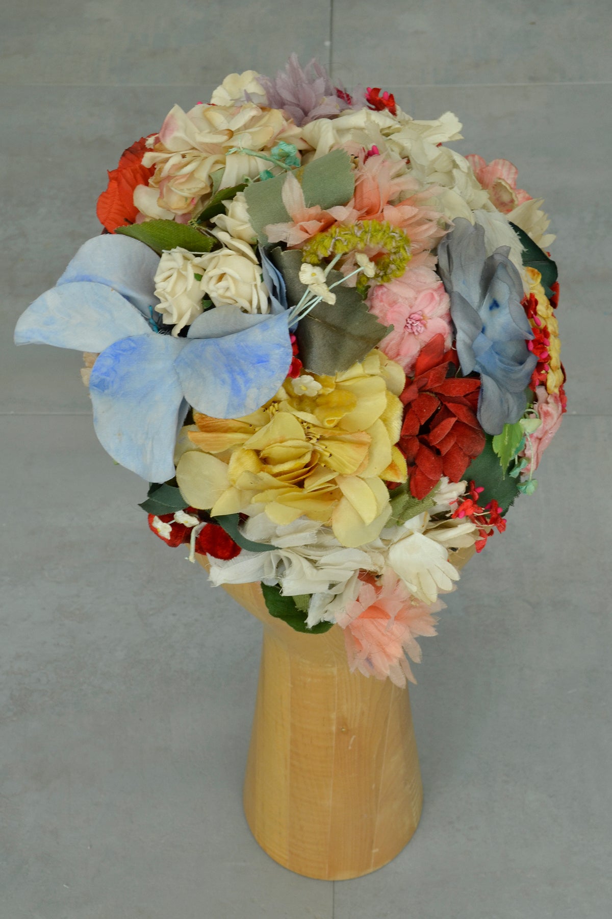 1950s Flowers and Petals Cap Hat | Vintage Bridesmaid Wedding Hat