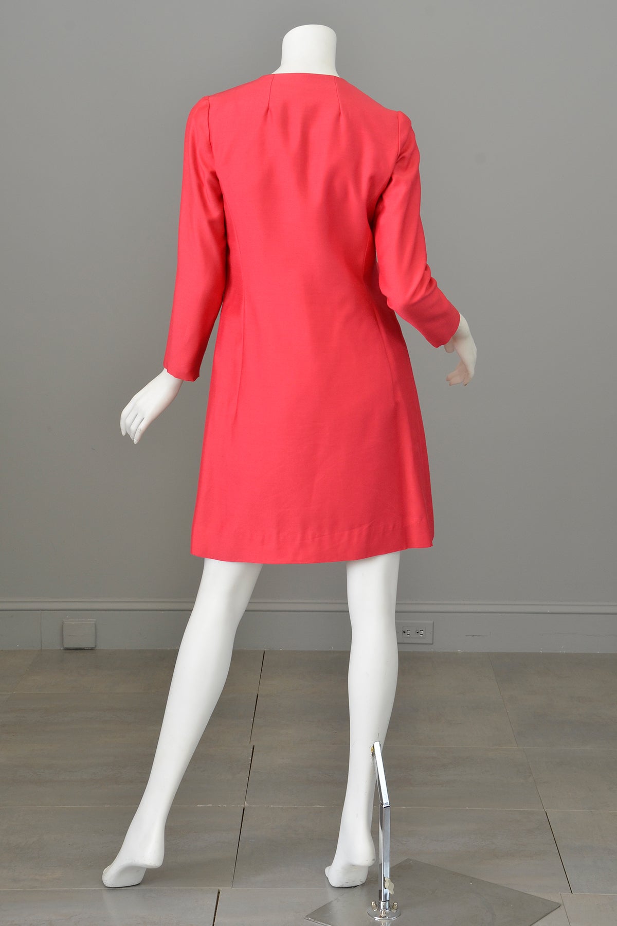 red dress pink coat Women's Fitted & Flared Coat With A-Line Skirt In Pink: Cotton Candy | XXL