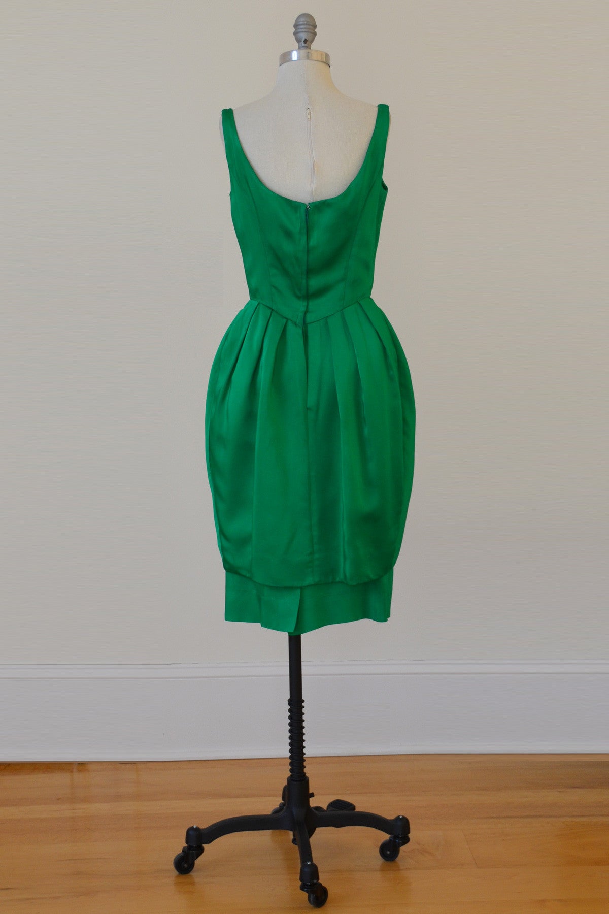 white christmas dresses 1960's Emerald Green Satin Bombshell Vintage Party Dress with Petal Sk white christmas dresses 1960's Emerald Green Satin Bombshell Vintage Party Dress with Petal Sk