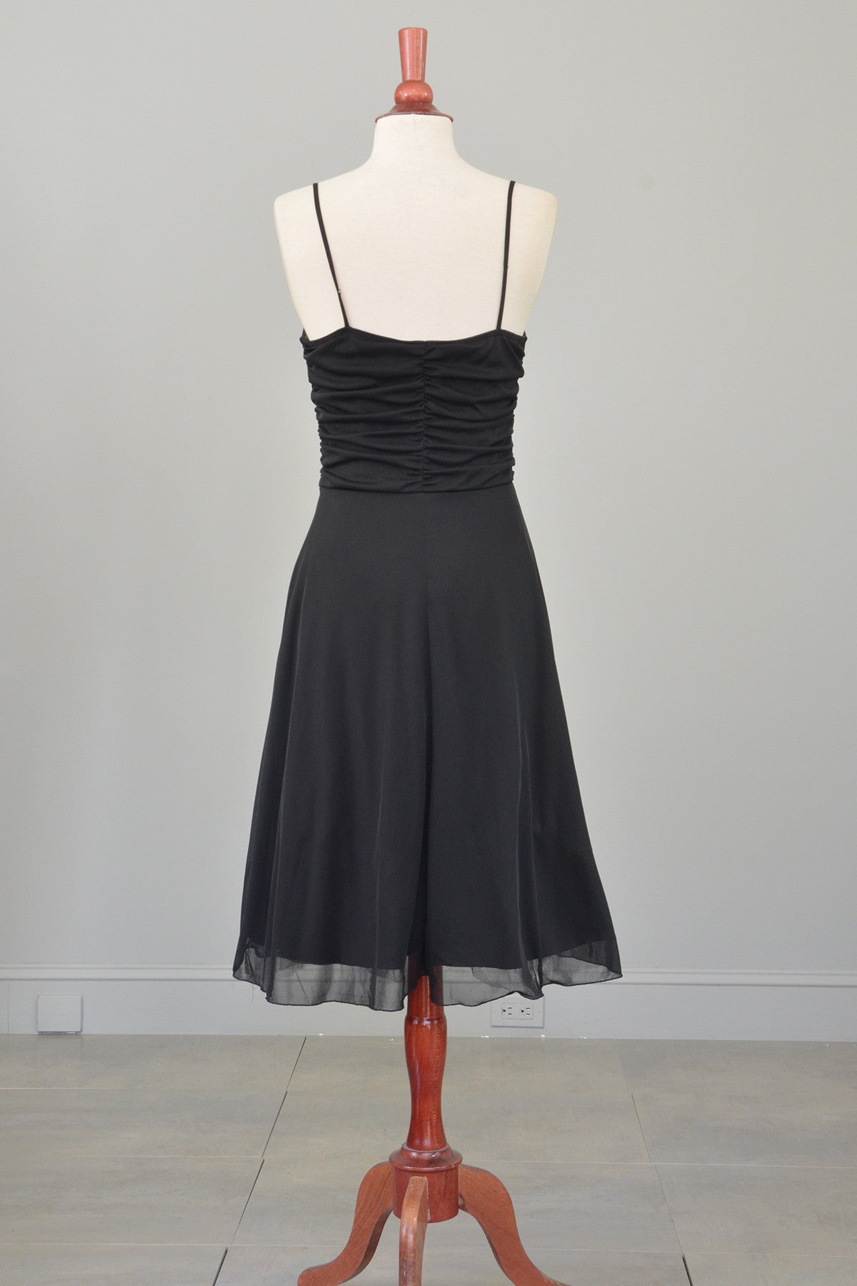 70s 80s Black Rhinestone Bodice Cocktail Party Dress | VintageVirtuosa 70s 80s Black Rhinestone Bodice Cocktail Party Dress | VintageVirtuosa