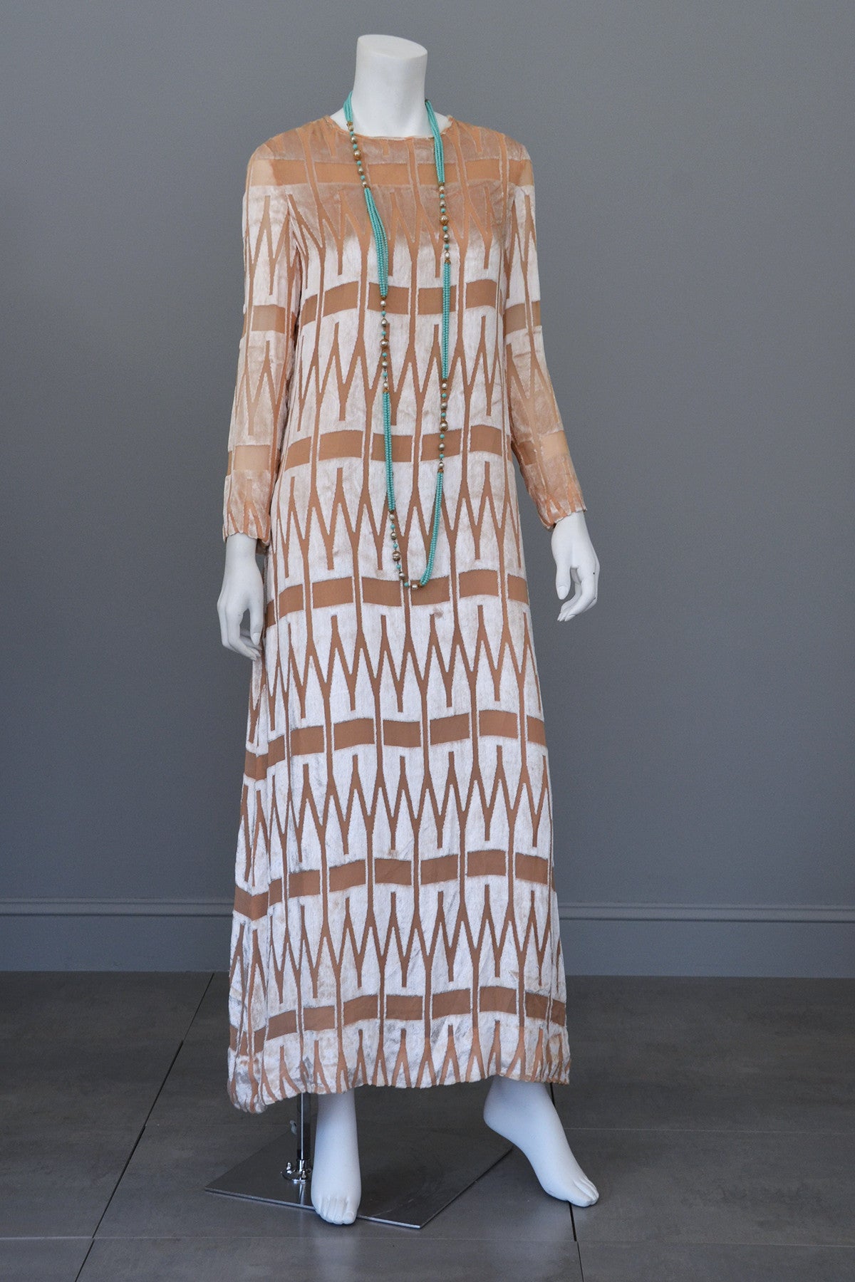 1960's 70's Mod Dress Geometric Burnout Velvet Mod Vintage Dress | VintageVirtuosa 1960's 70's Mod Dress Geometric Burnout Velvet Mod Vintage Dress | VintageVirtuosa