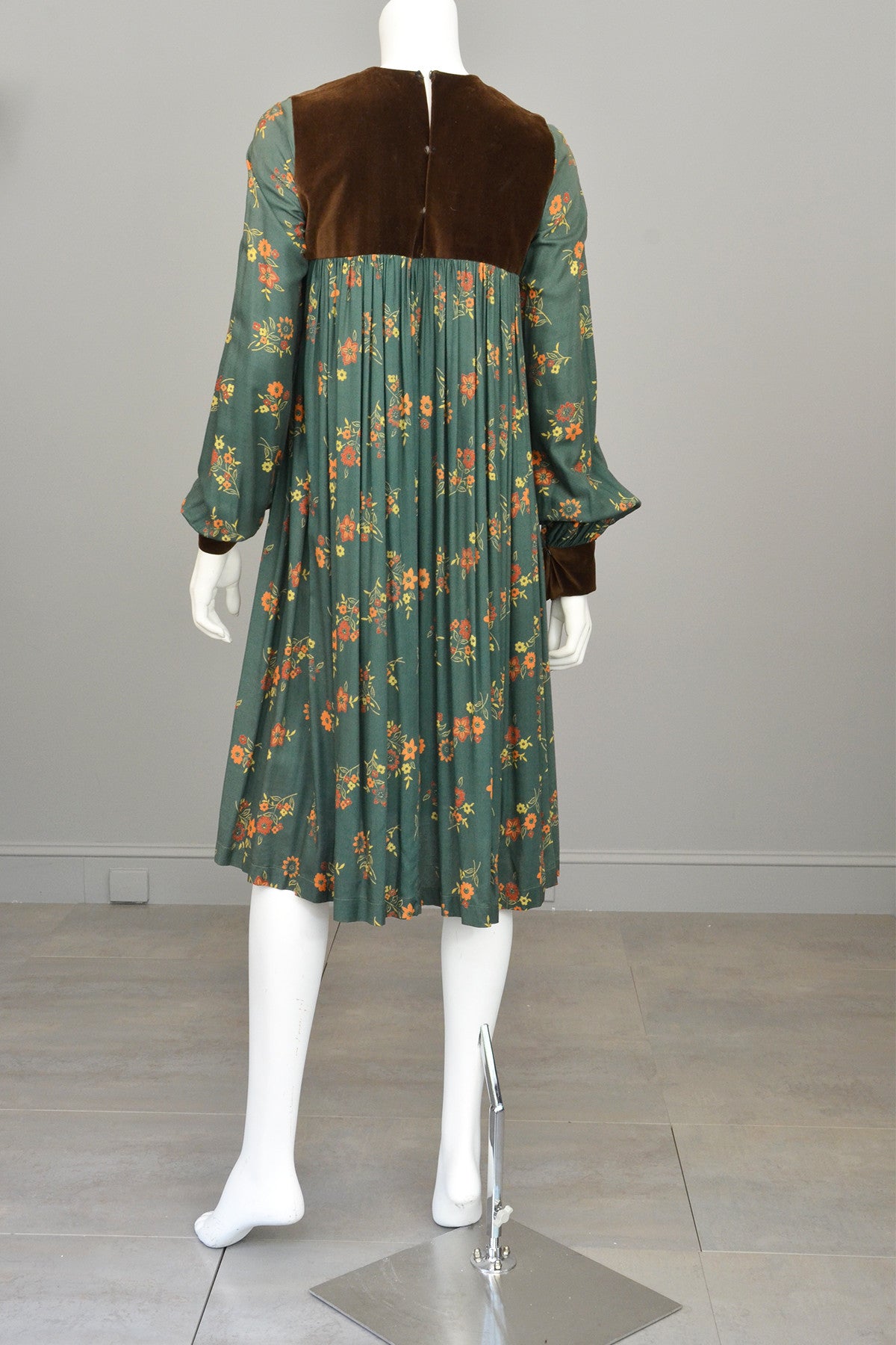 hippie embroidered dress Elephant Embroidery Dress Clay / M/L