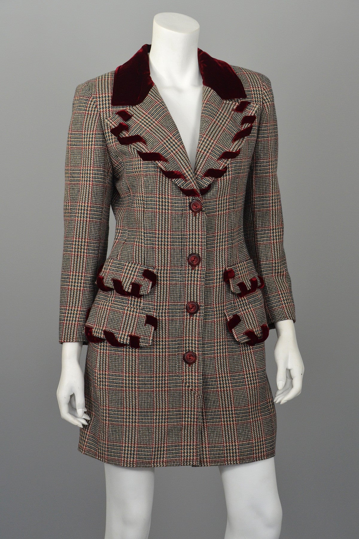 Valentino Tweed Riding Jacket | VintageVirtuosa