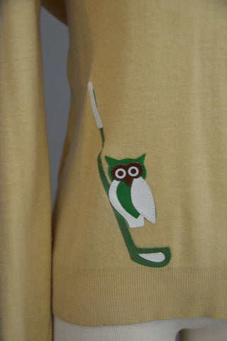 Vintage Owl Golf Sweater