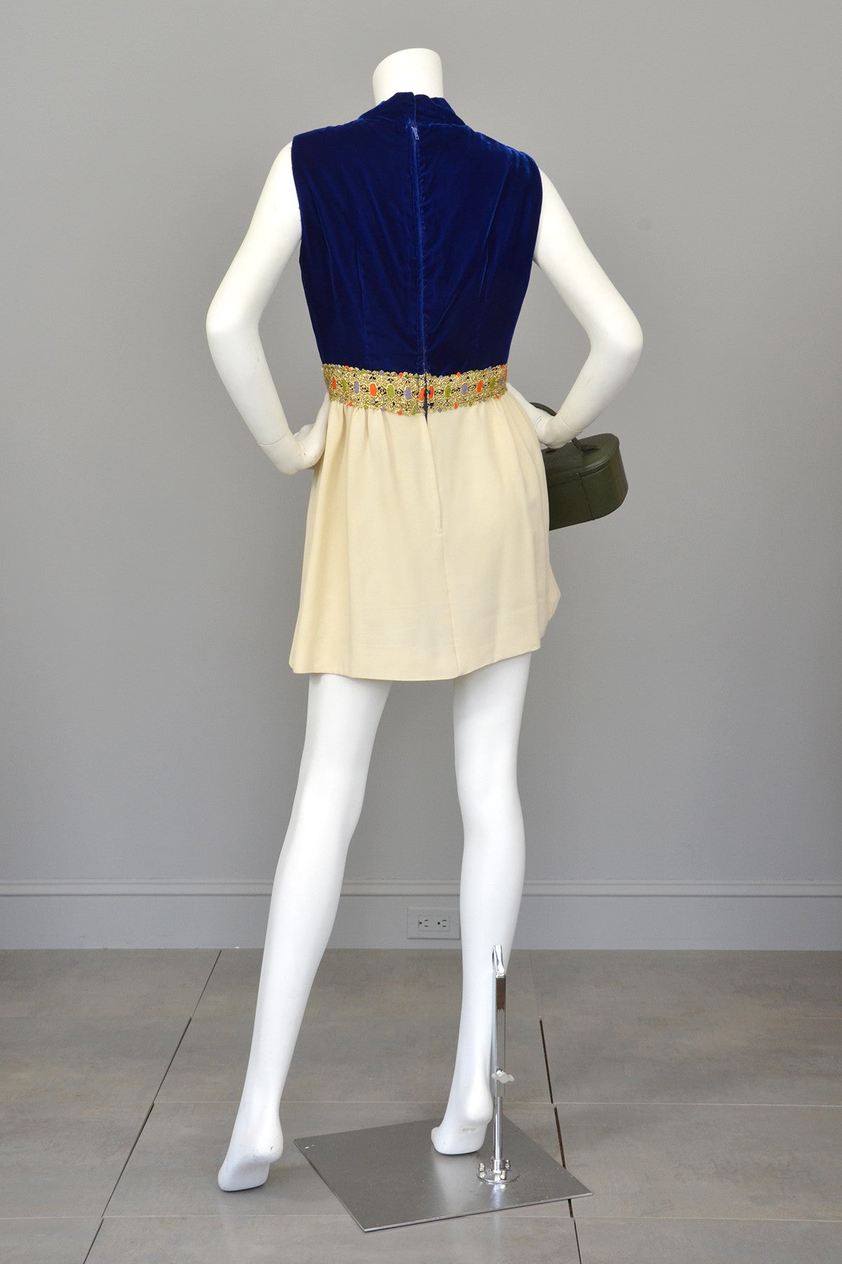 gogo dress Vintage 60s Mod Micro Mini Tunic GoGo Dress with Matching Pants